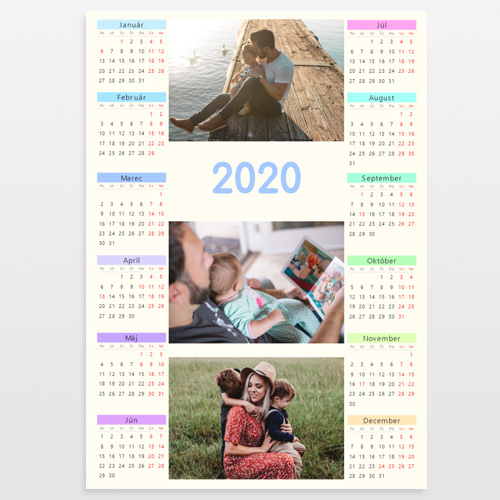 Kalendár 2021 ročný na výšku